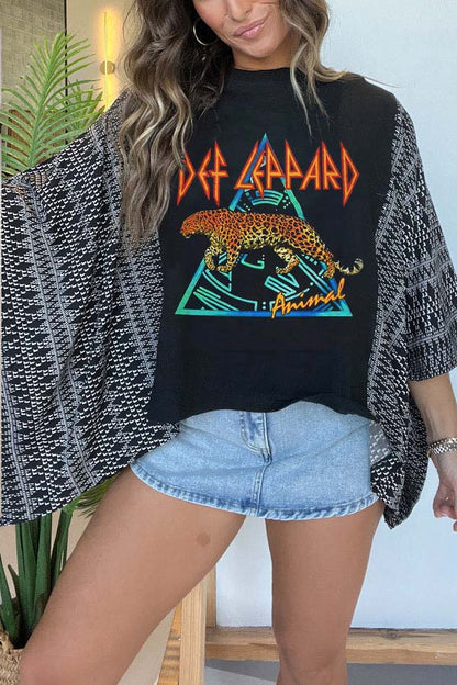 Camiseta Animal de Def Leppard (Sin Parche)